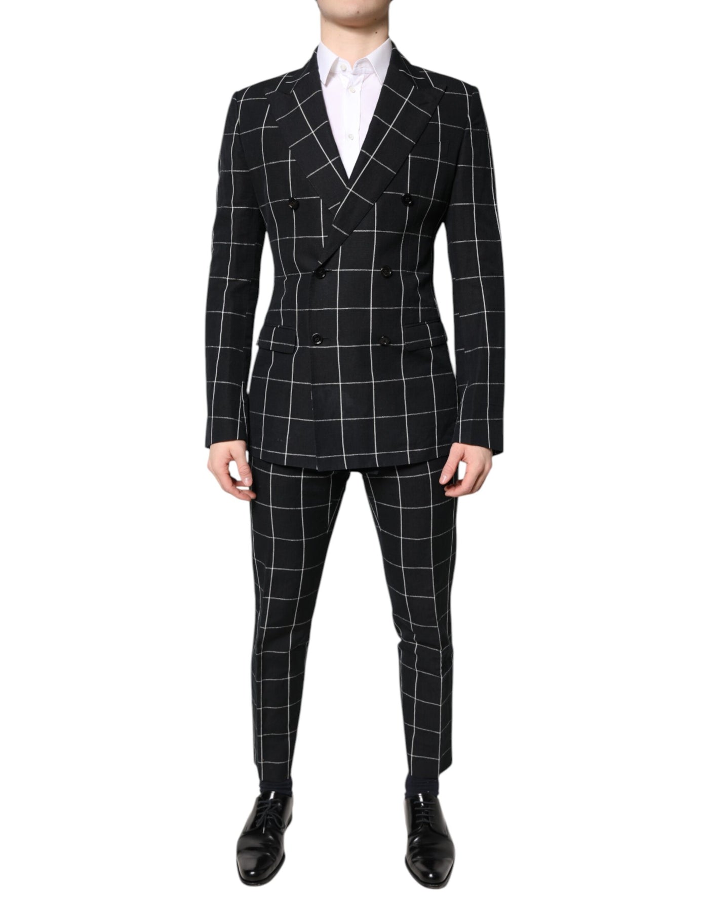 Dolce & Gabbana Black TAORMINA Double Breasted 2 Piece Suit