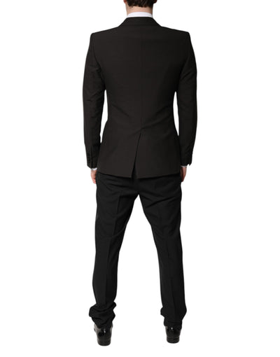 Dolce & Gabbana Black Single Breasted Formal 3 Piece Suit