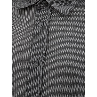 Canali Gray Cotton Pattern Shirt
