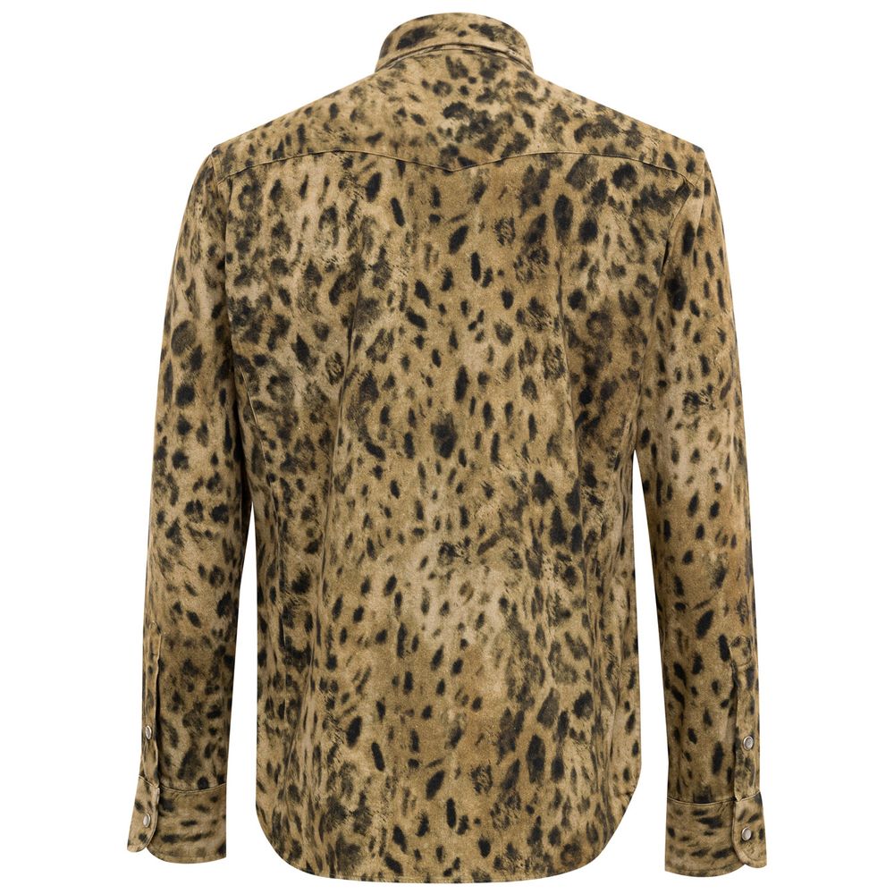 Tom Ford Beige Cotton Pattern Shirt