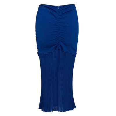 Tom Ford Blue Viscose Midi Skirt