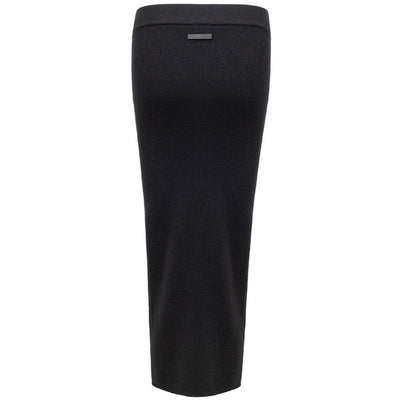 Tom Ford Black Cashmere Midi Skirt