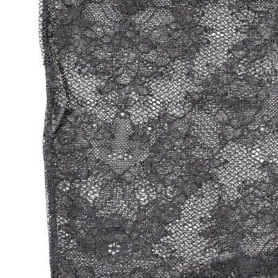 Dolce & Gabbana Black Floral Lace Cotton Stretch Stockings Socks