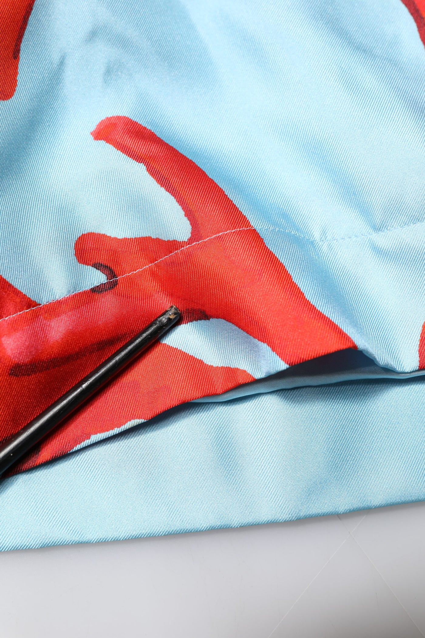 Dolce & Gabbana Blue Red Coral Print Wrap Robe Coat Jacket