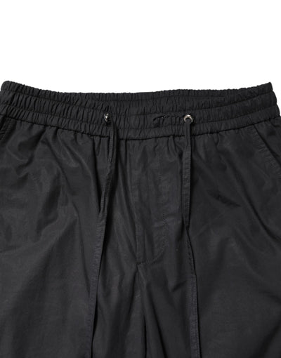 Dolce & Gabbana Black Cotton TAORMINA Formal 2 Piece Suit