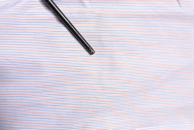 Dolce & Gabbana White Striped Cotton GOLD Long Sleeves Shirt