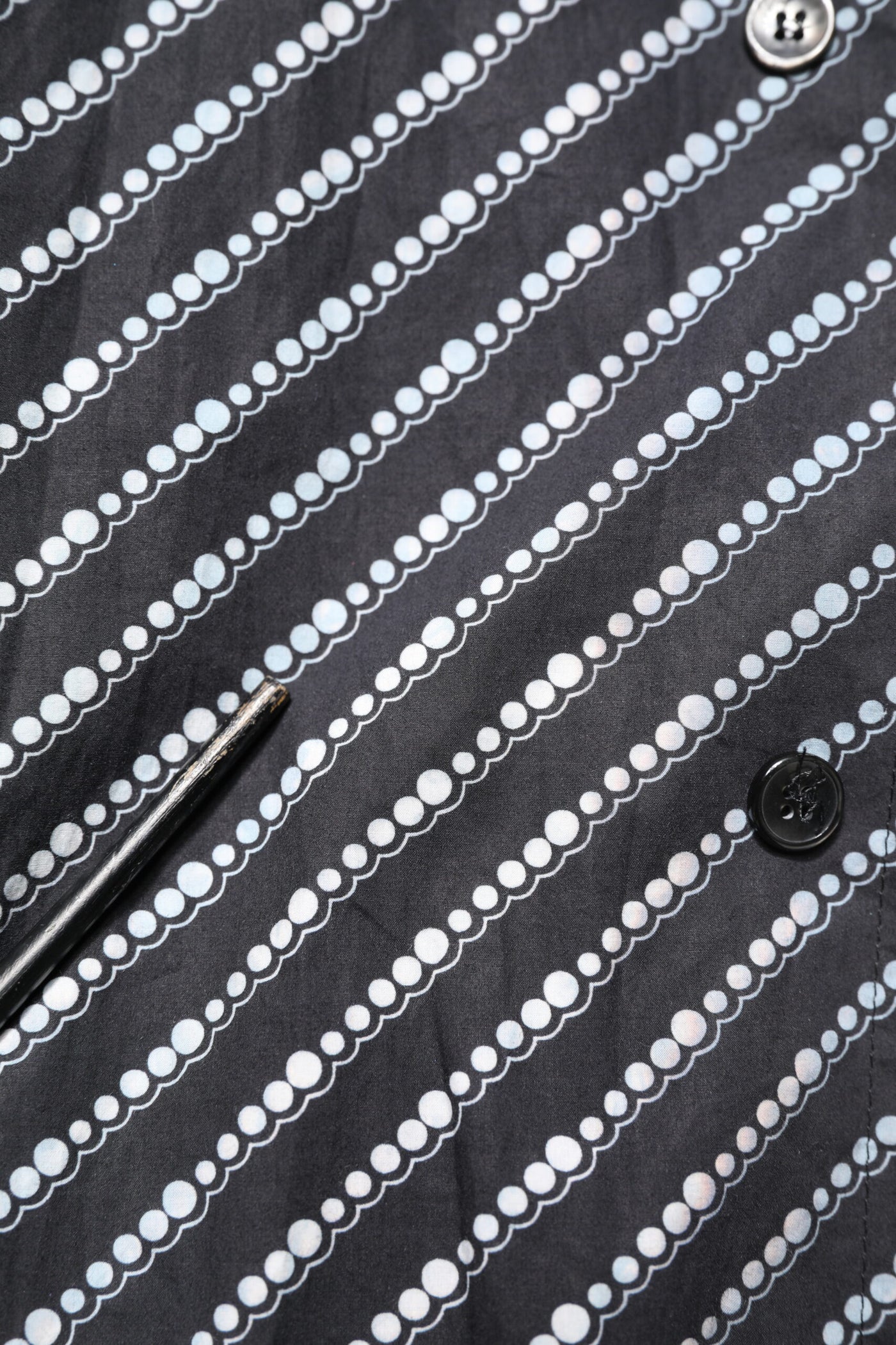 Dolce & Gabbana Black White Stripe Button Down Casual Shirt