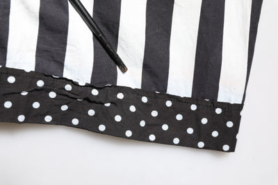 Dolce & Gabbana Black White Stripe Button Down Casual Shirt