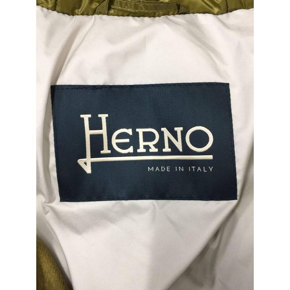 Herno Green Silk Men Jacket