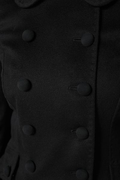 Dolce & Gabbana Black Wool Sartoria Italiano Blazer Jacket