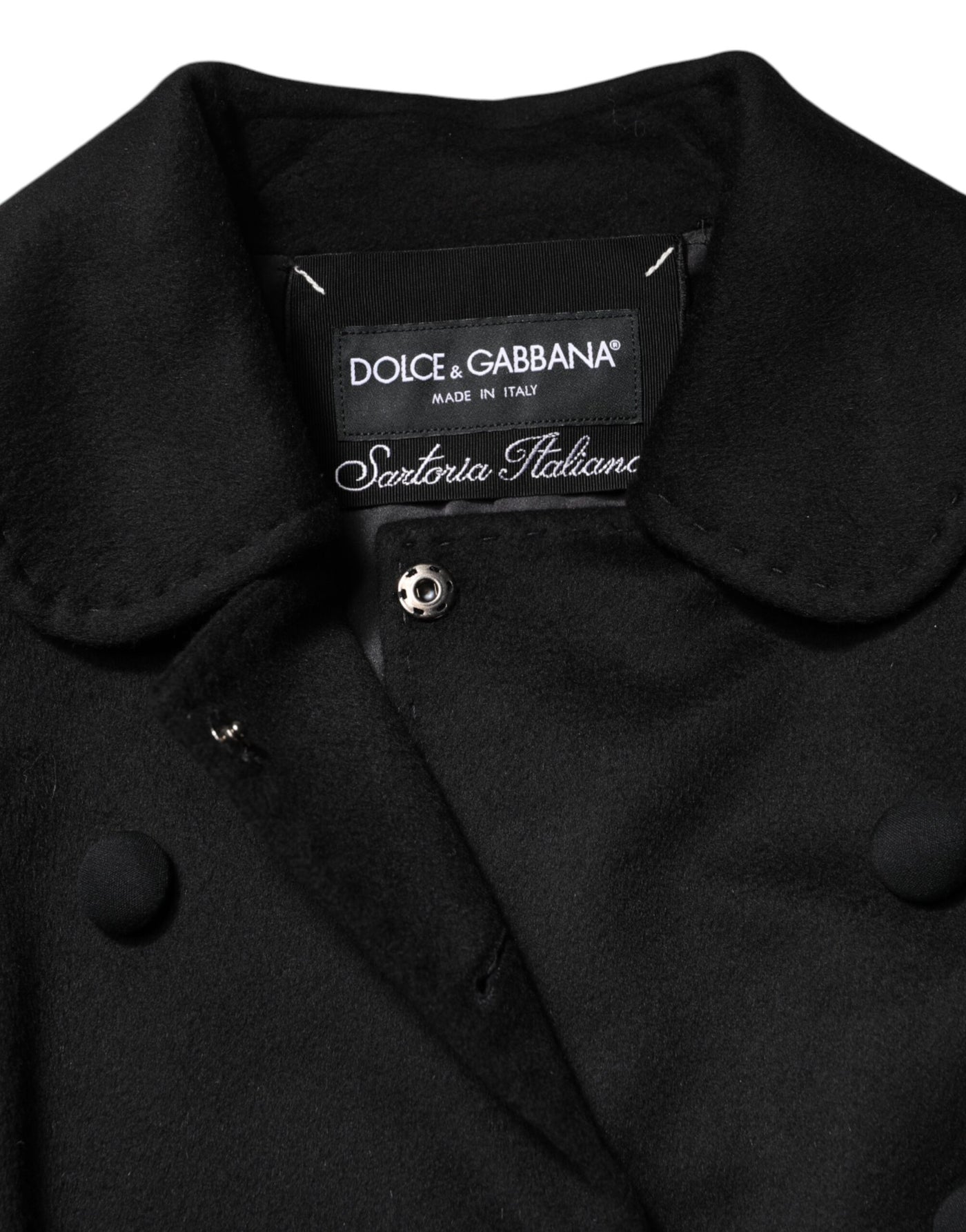 Dolce & Gabbana Black Wool Sartoria Italiano Blazer Jacket