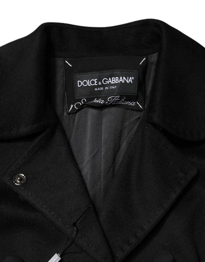Dolce & Gabbana Black Wool Sartoria Italiano Blazer Jacket