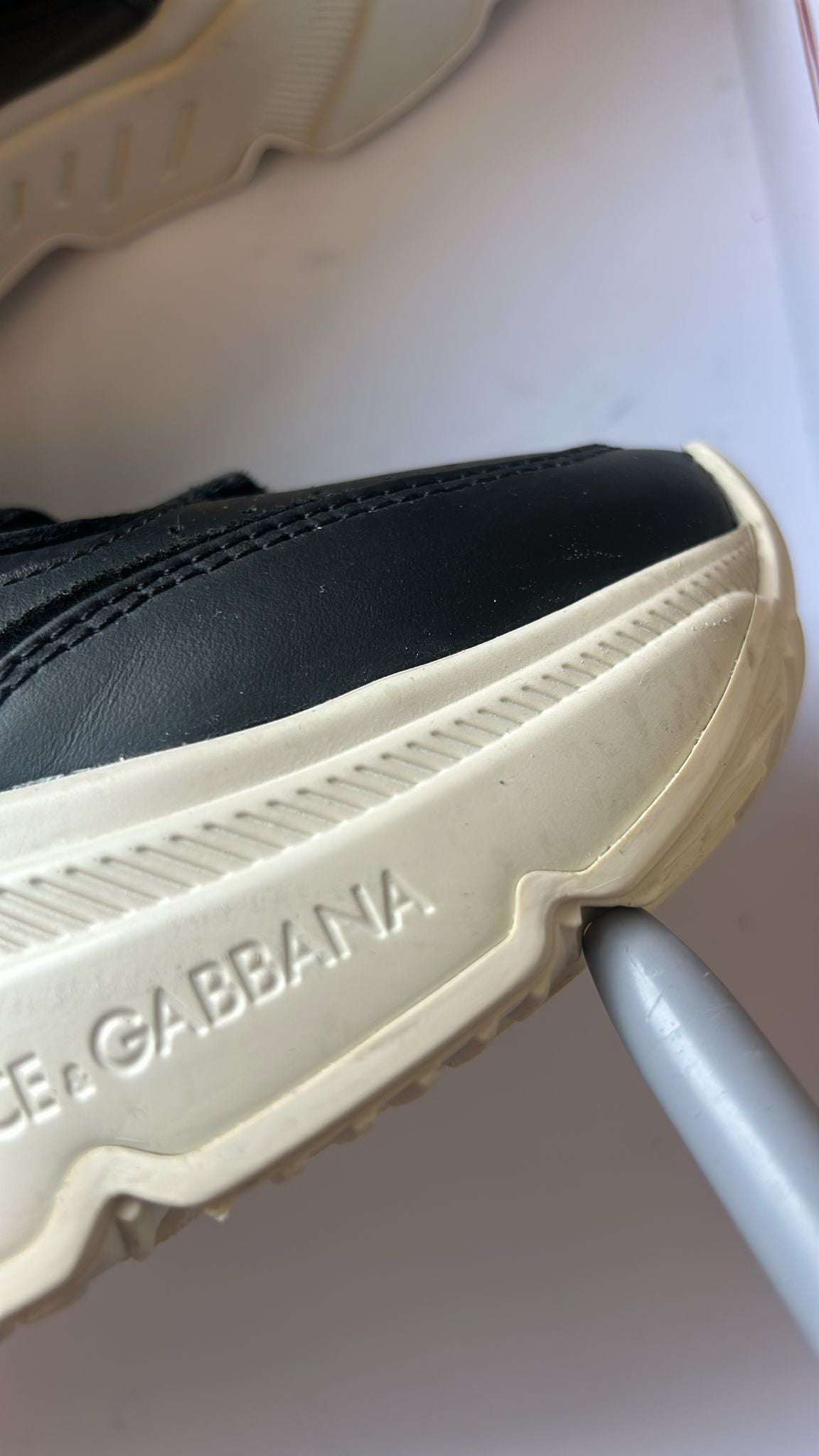 Dolce & Gabbana Black White Daymaster Low Top Sneakers Shoes