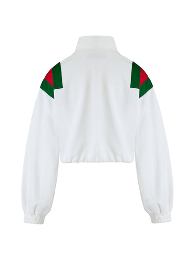 Gucci White Polyester Logo Sweatshirt