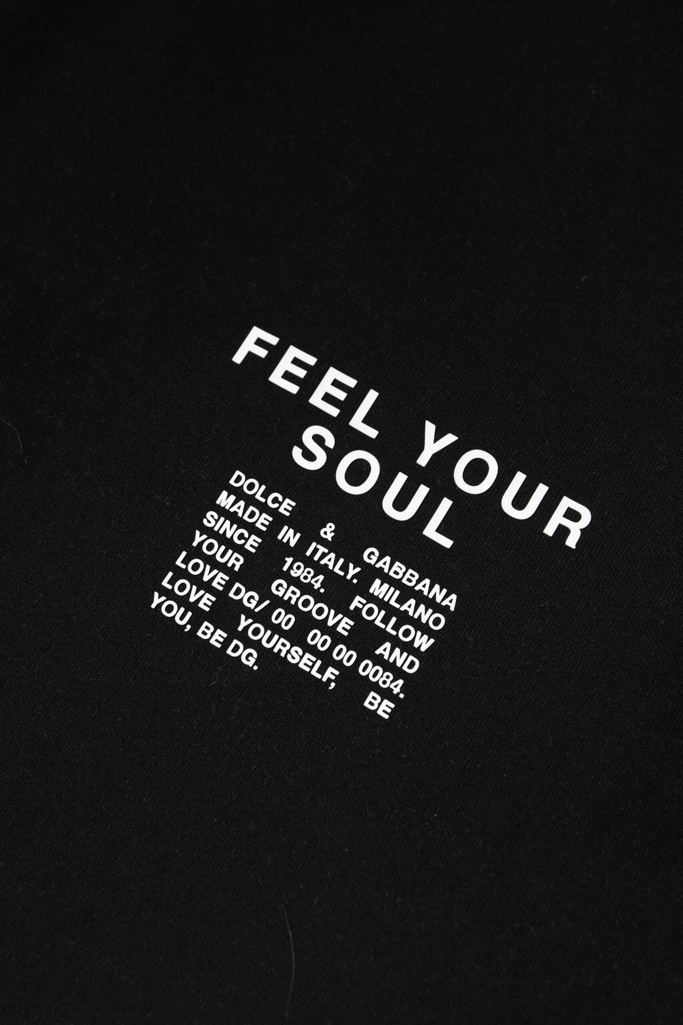 Dolce & Gabbana Black Cotton Logo Knitted Pullover Sweater