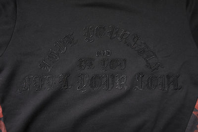 Dolce & Gabbana Black Embroidered Crew Neck Pullover Sweater