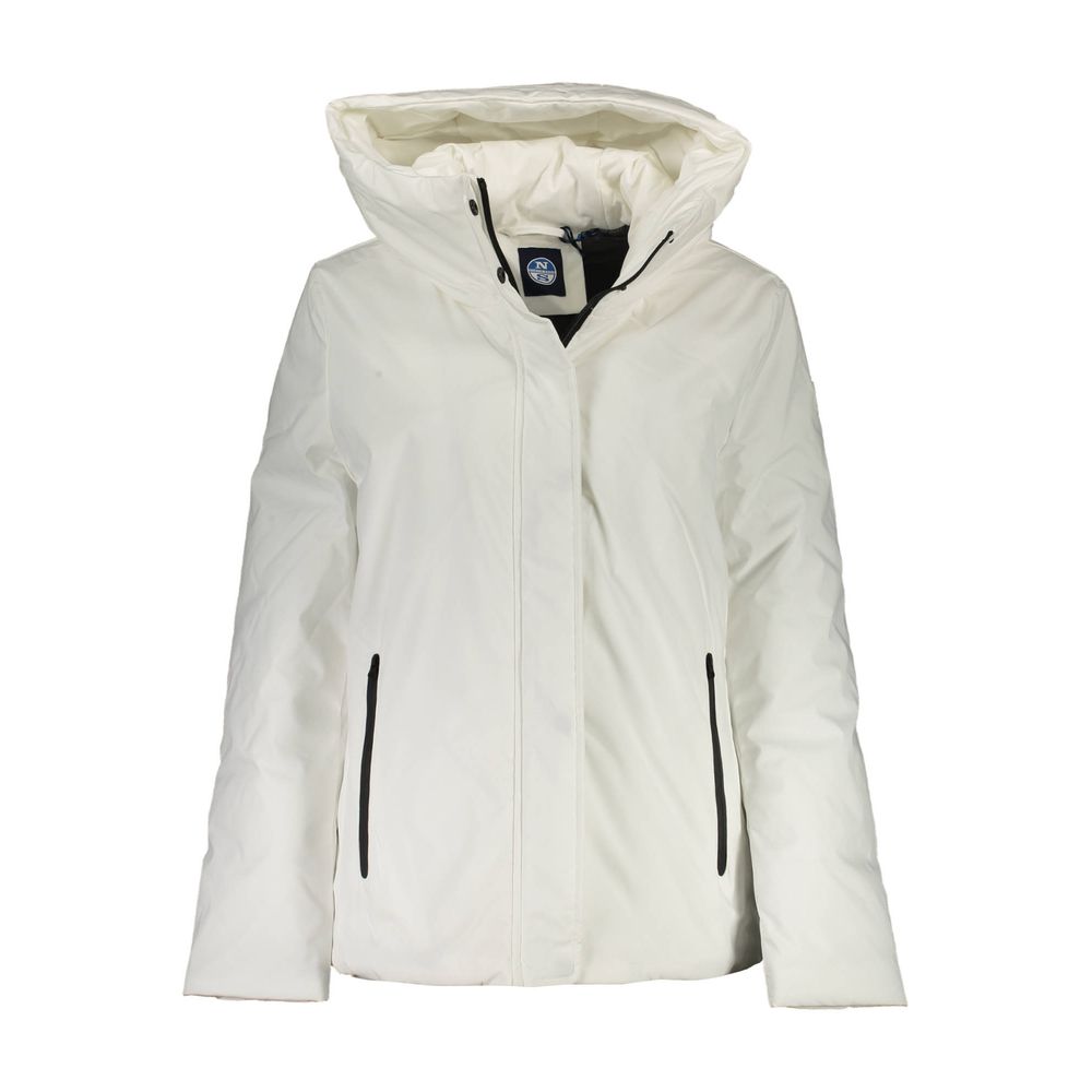 North Sails White Polyester Women Jacket