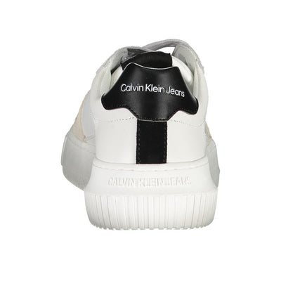 Calvin Klein White Polyester Sneaker