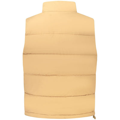 Guess Jeans Brown Polyester Men's Sleeveless Jacket