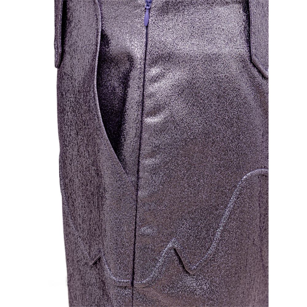 Tom Ford Purple Polyamide Midi Skirt