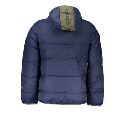 La Martina Blue Polyamide Men Jacket