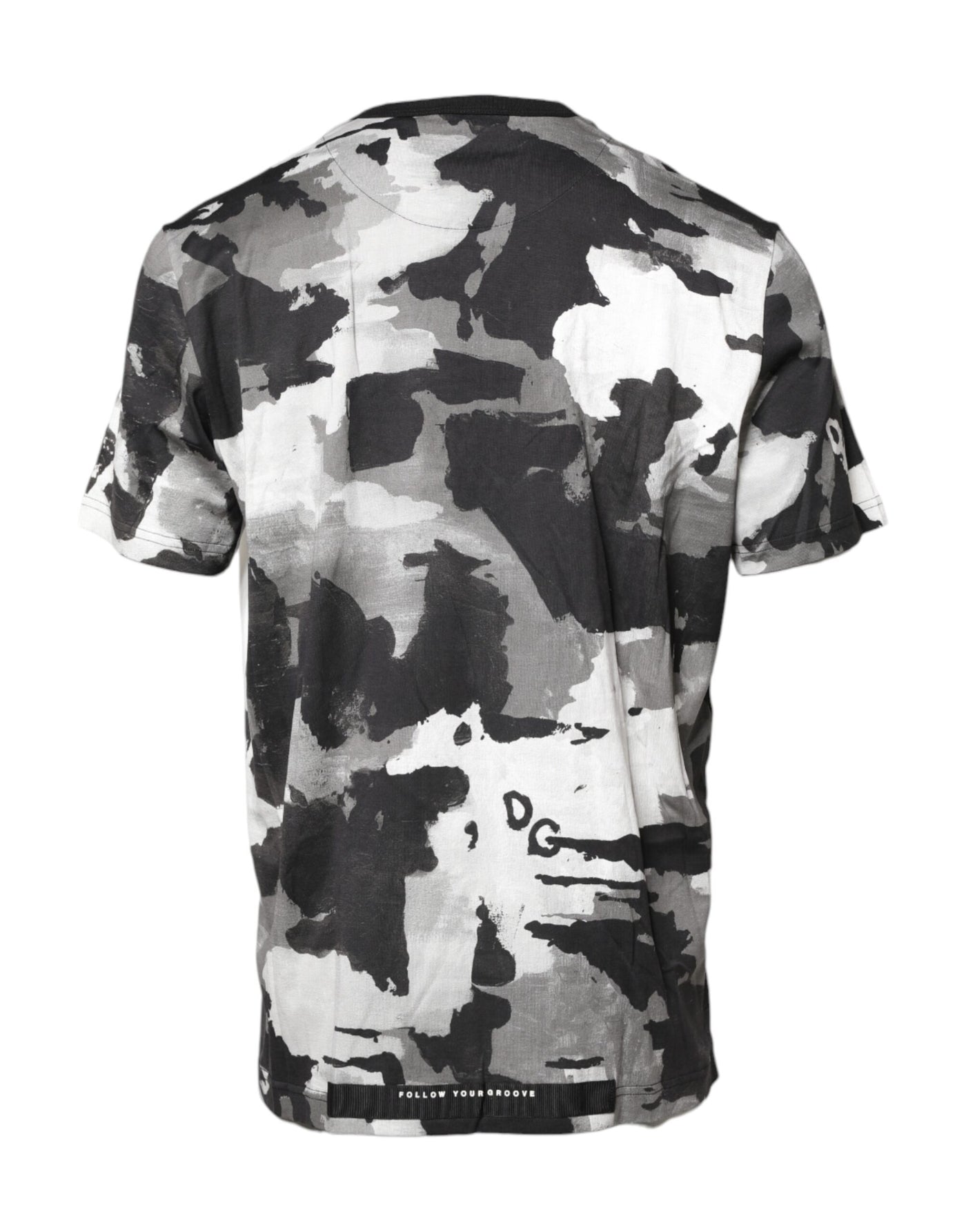 Dolce & Gabbana Multicolor Camouflage Crew Neck T-shirt