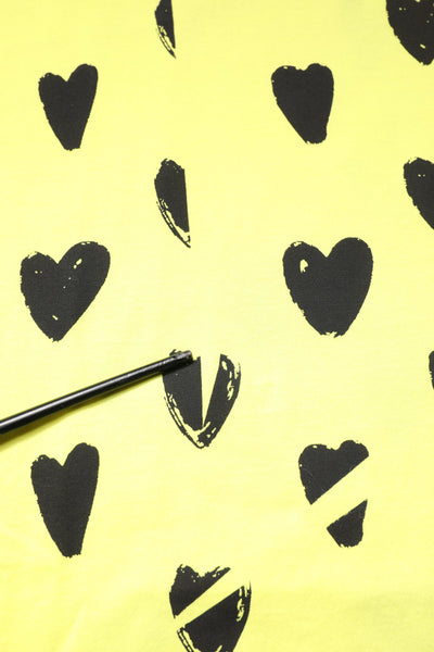 Dolce & Gabbana Yellow Cotton Sleeveless DG Heart T-shirt