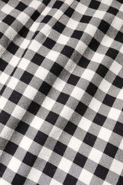 Dolce & Gabbana White Black Checkered Sleeveless Sheath Dress