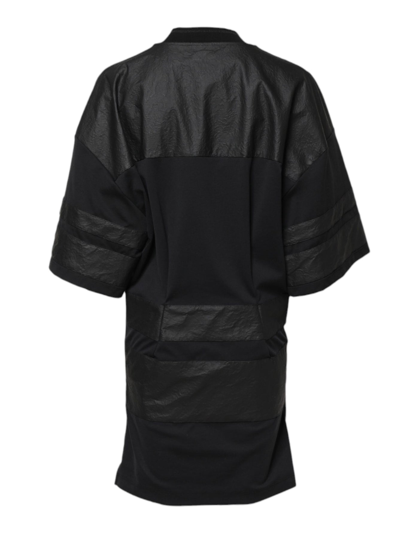 Dolce & Gabbana Black Cotton Short Sleeves V-neck T-shirt