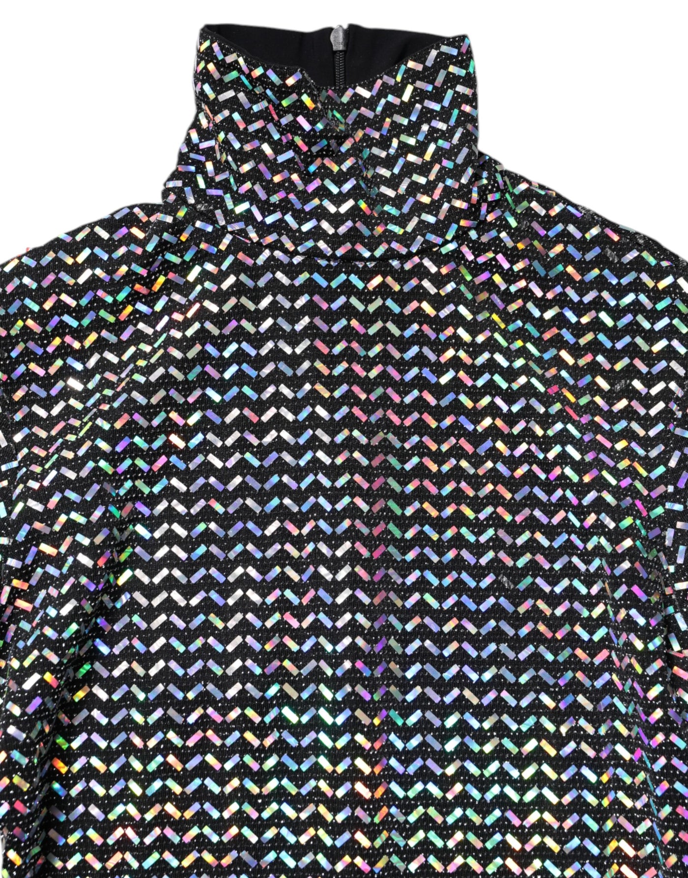 Dolce & Gabbana Black Embellished Nylon Bodycon Mini Dress