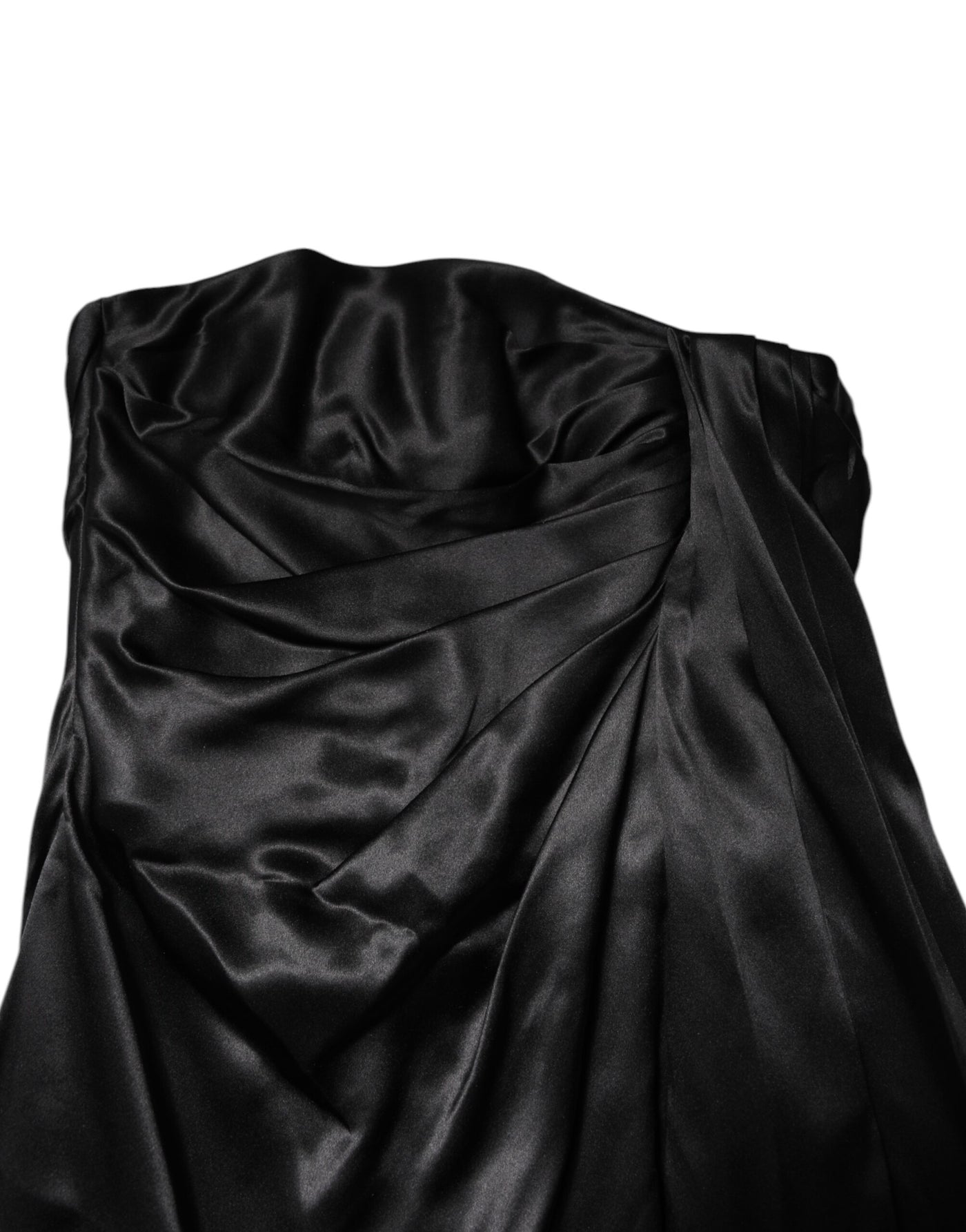 Dolce & Gabbana Black Strapless Sheath A-line Mini Dress