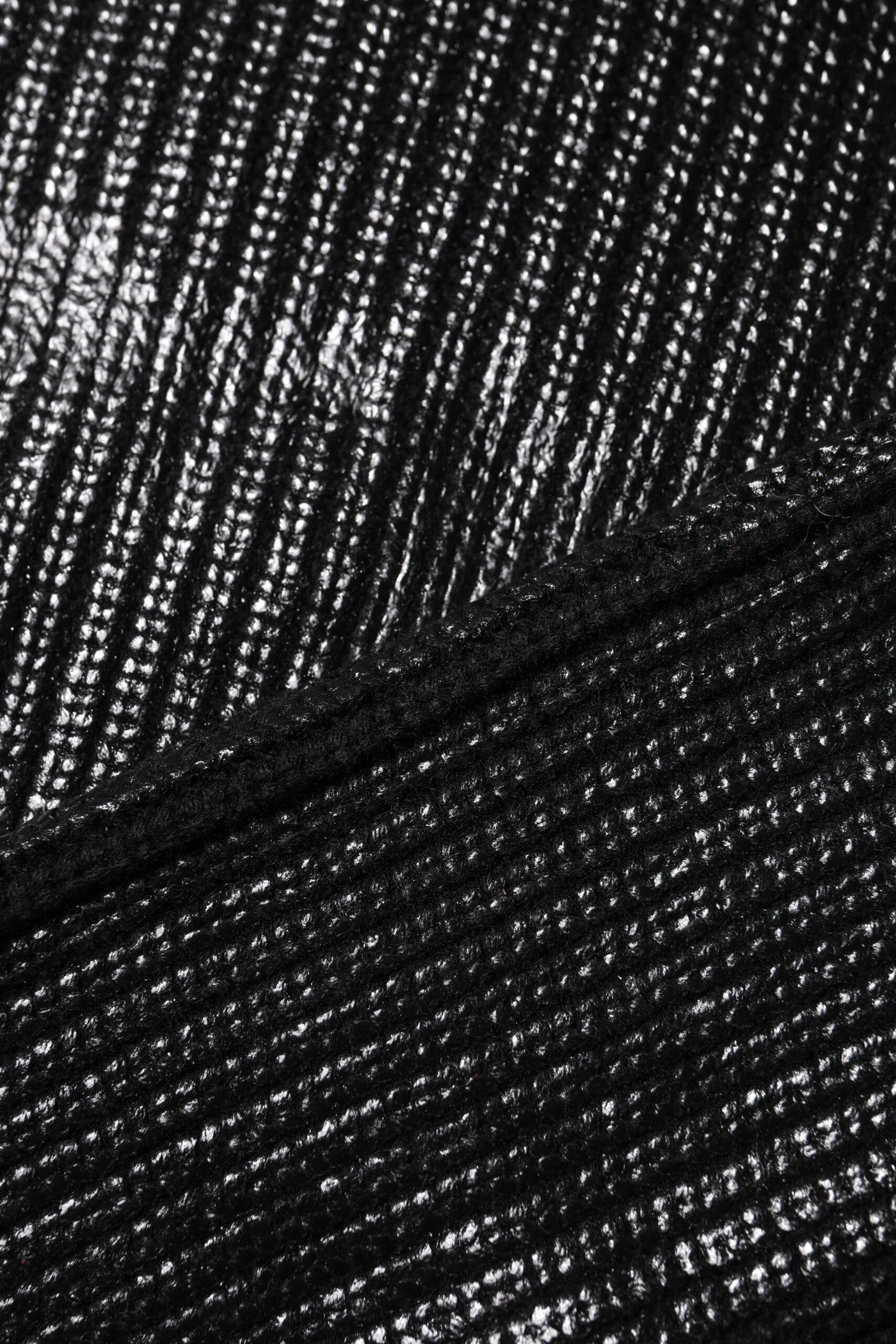 Dolce & Gabbana Black Wool Long Sleeve Turtleneck Cropped Top