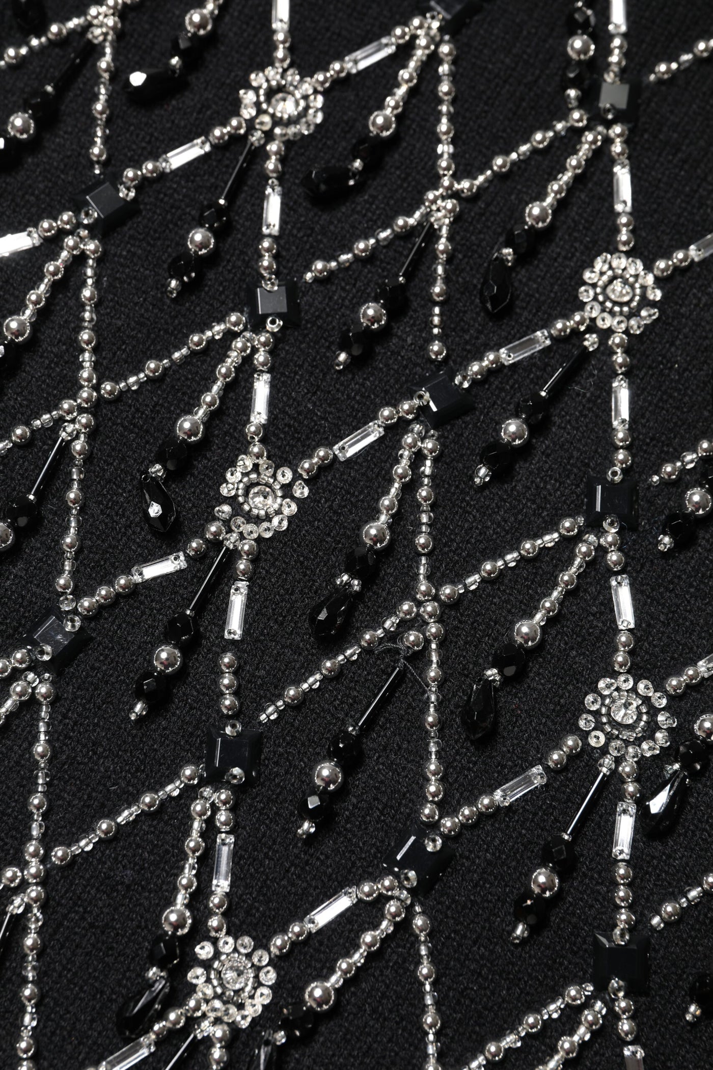 Dolce & Gabbana Black Cashmere Embellished Long Sleeves Top