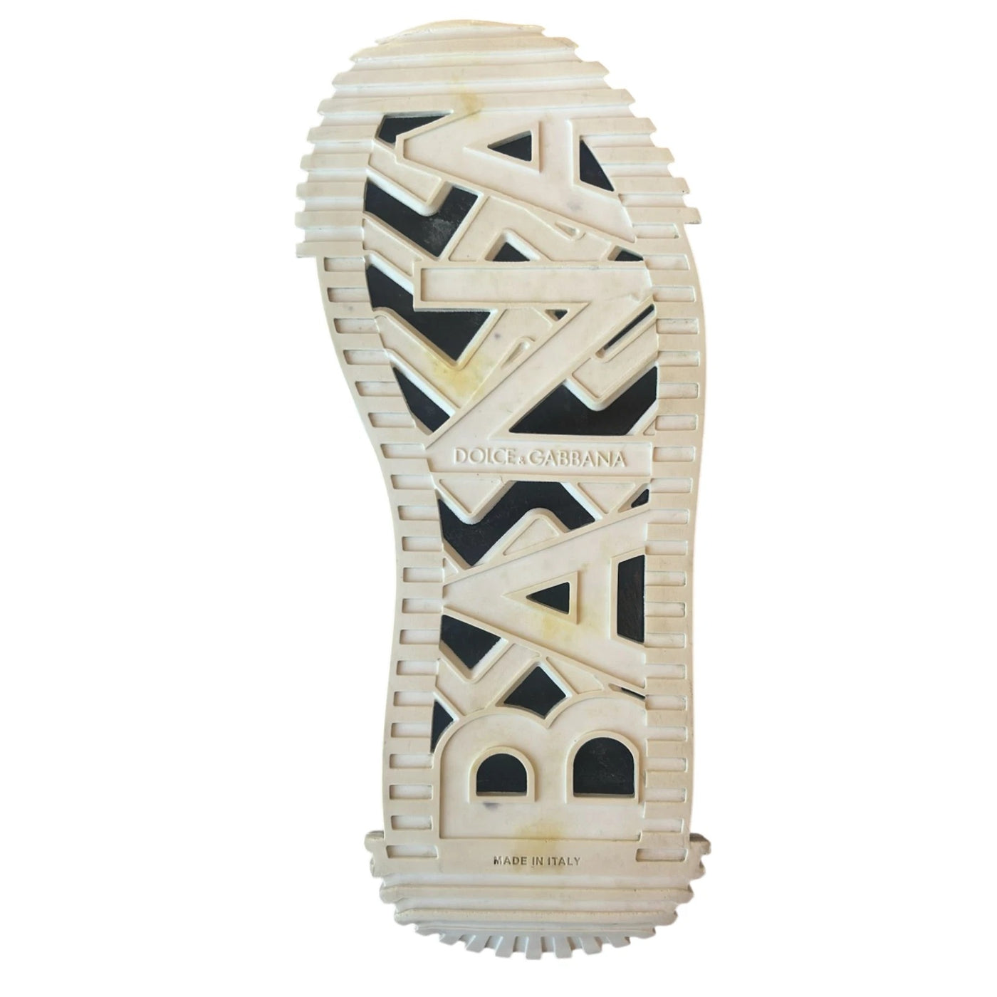 Dolce & Gabbana White Black Low Top NS1 Sneakers Shoes