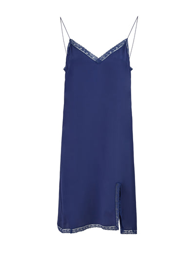 Gucci Blu Viscose and Cotton Mid Long Dress
