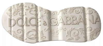 Dolce & Gabbana Sneakers White Beige Leather Sport DAYMASTER Shoes