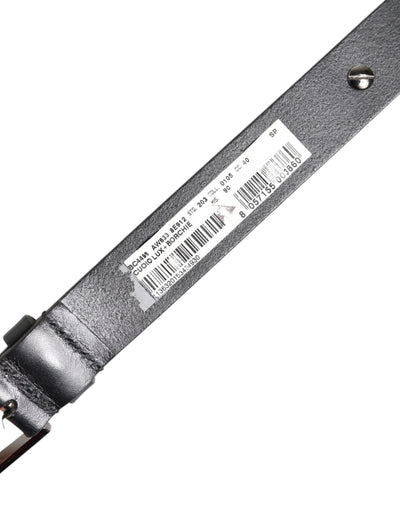 Dolce & Gabbana Black Luxury Leather DG Studs Buckle Belt