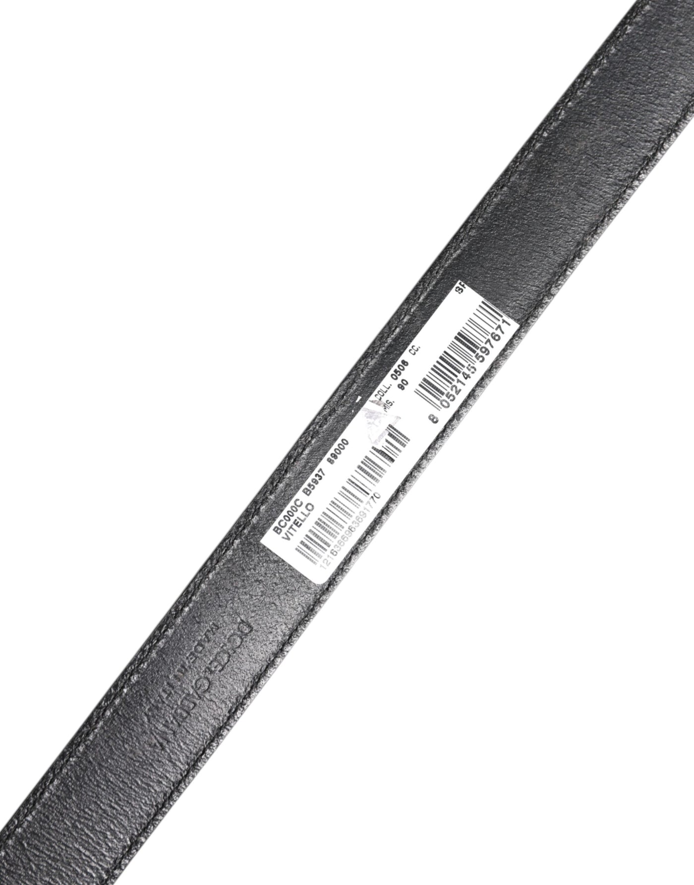 Dolce & Gabbana Black Classic Calfskin Leather Buckle Belt