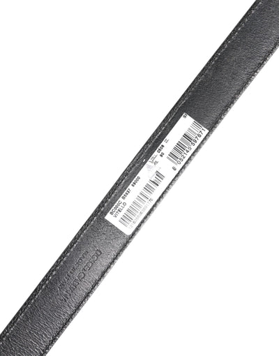 Dolce & Gabbana Black Classic Calfskin Leather Buckle Belt