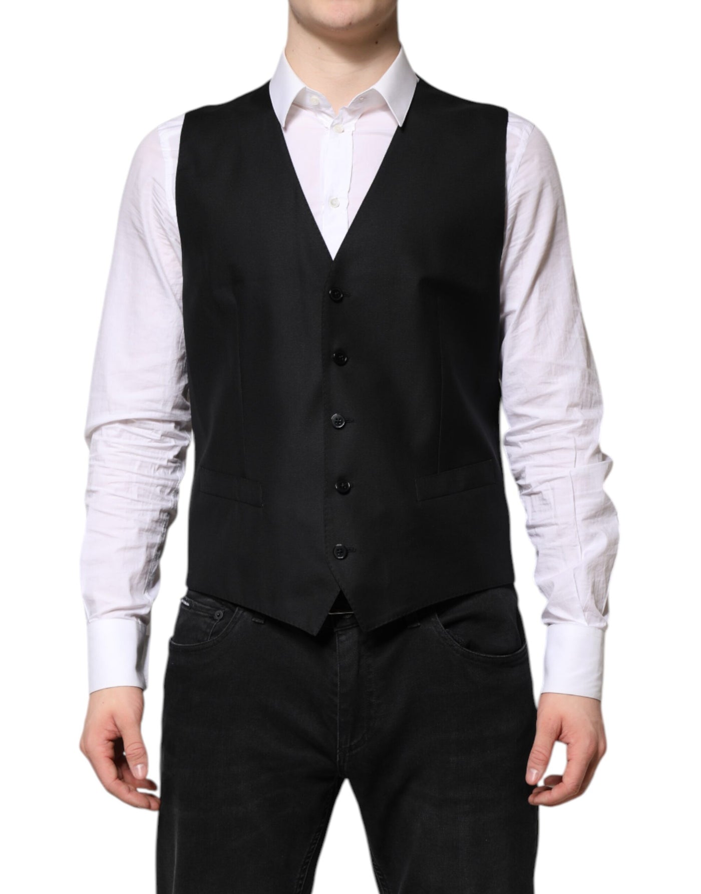 Dolce & Gabbana Black Single Breasted Suit 2 Piece Jacket