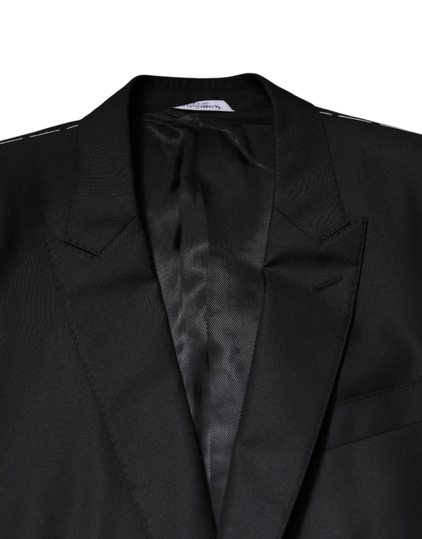 Dolce & Gabbana Black Single Breasted Suit 2 Piece Jacket