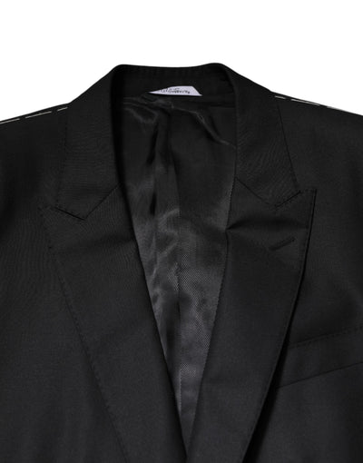 Dolce & Gabbana Black Single Breasted Suit 2 Piece Jacket