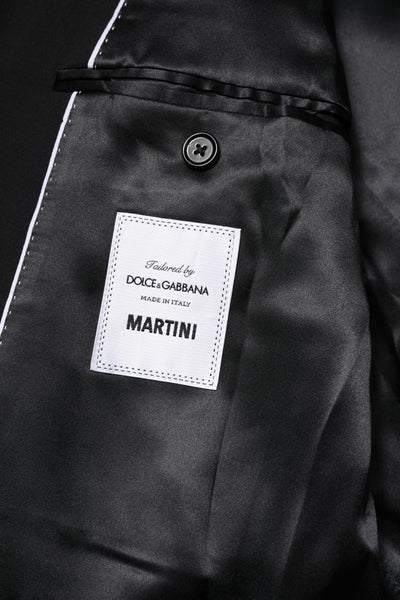 Dolce & Gabbana Black MARTINI Double Breasted Suit Jacket