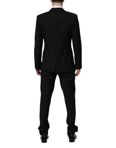 Dolce & Gabbana Black MARTINI Crystal Embellished 3 Pc Suit