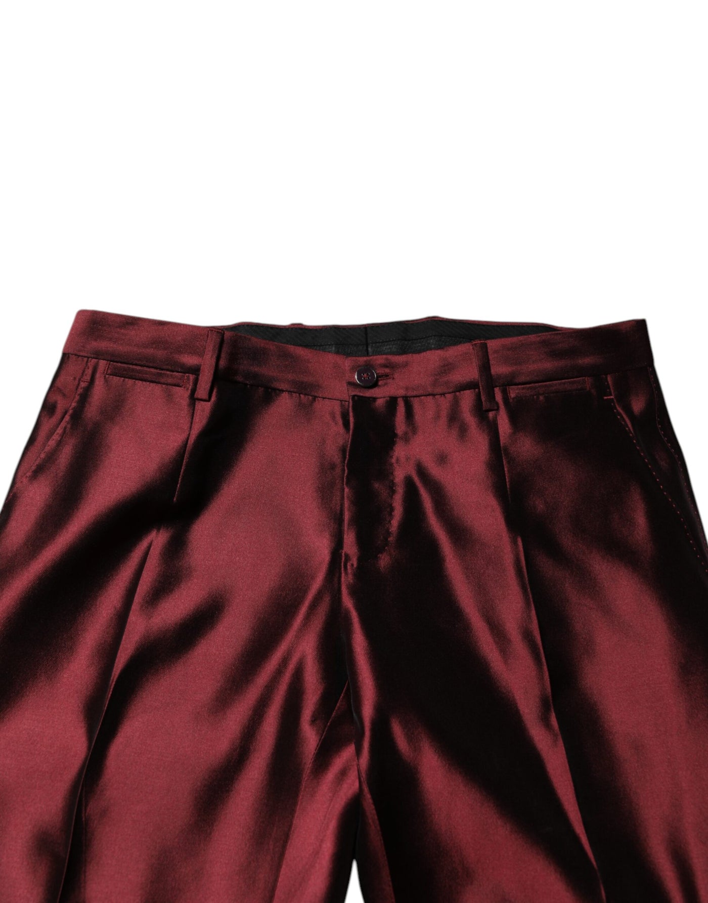 Dolce & Gabbana Bordeaux Silk 2 Piece Single Breasted Suit