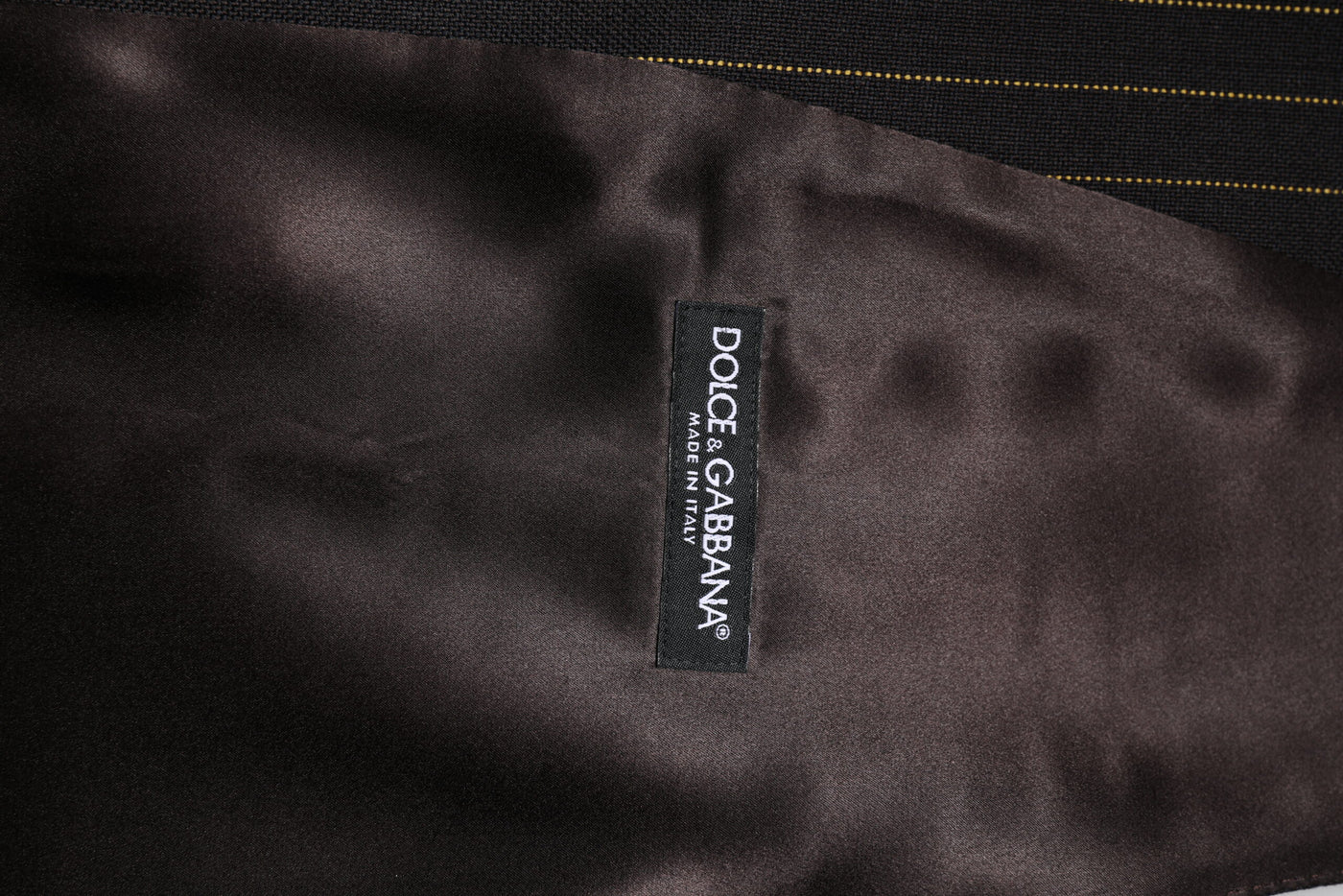 Dolce & Gabbana Black Stripes Wool Formal Men Waistcoat Vest