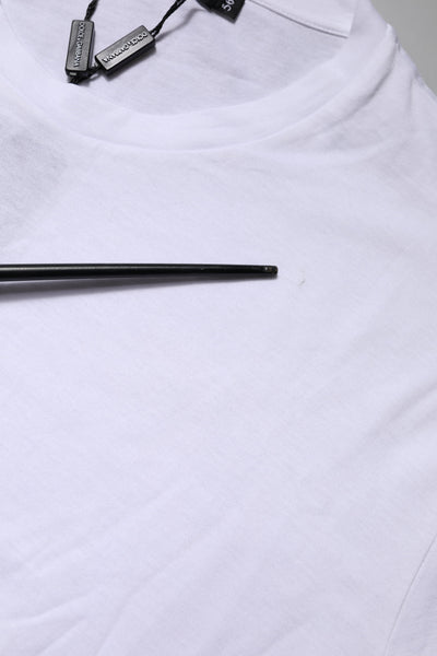 Dolce & Gabbana White DG LOVE Patch Short Sleeves T-shirt