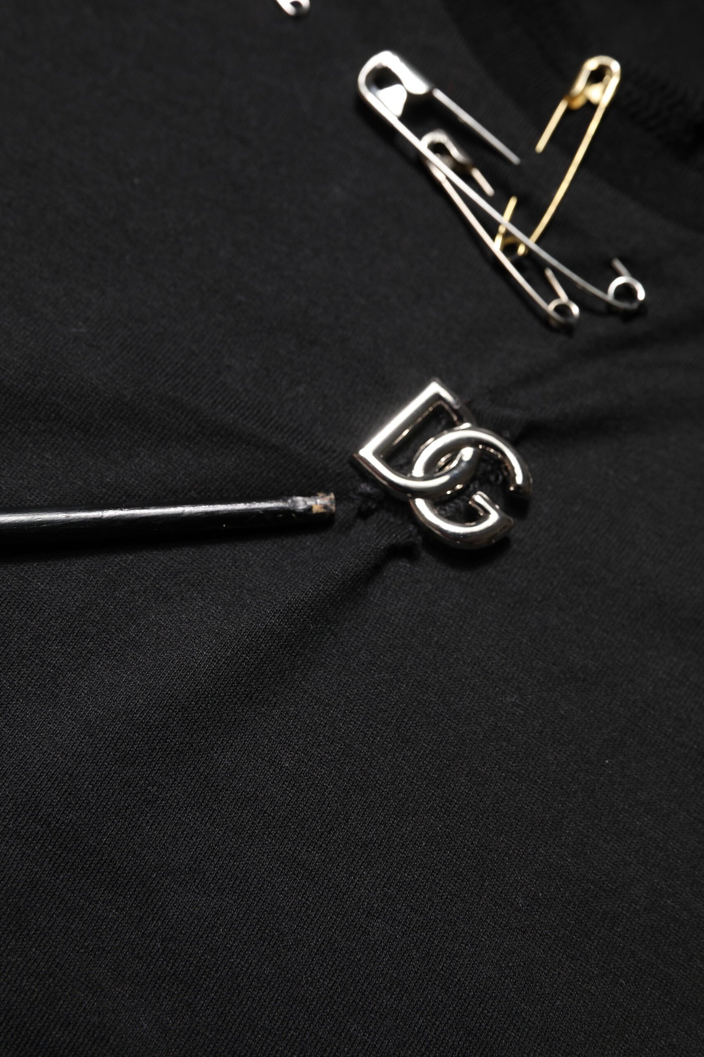 Dolce & Gabbana Black Logo Embellish Short Sleeves T-shirt