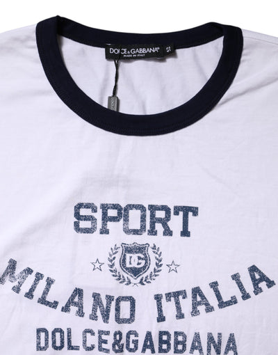 Dolce & Gabbana White DG Logo Print Short Sleeve T-shirt