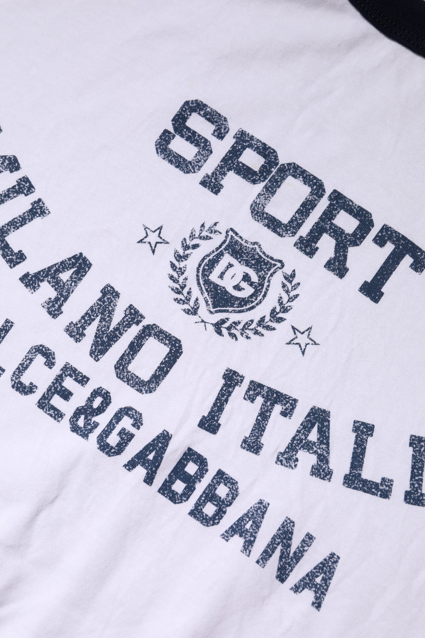 Dolce & Gabbana White DG Logo Print Short Sleeve T-shirt